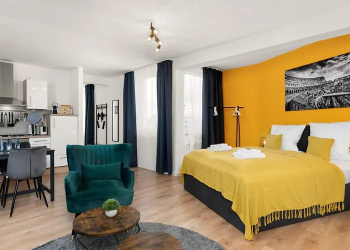 Guermache Apartments- Design Apartments, Zentrum, Outlet, Balkon, Kueche