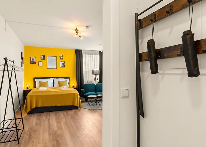 Guermache Apartments- Design Apartments, Zentrum, Outlet, Balkon, Kueche